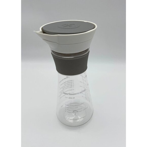 Pampered Chef Measure Mix and Pour Hourglass Lidded Container Imprinted Recipes - Picture 2 of 4